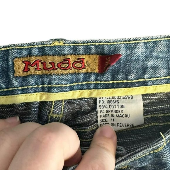 Vintage‎ Y2K Mudd Embroidered Pocket Flare Jeans Womens 11 (32") - Picture 4 of 7